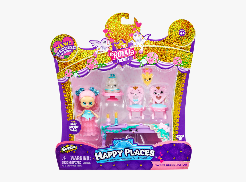 Id57724 57747 Hp Spk S8 Happy Scene Pk Sweet Celebration - New Happy Places Royal Trends Shopkins, HD Png Download
