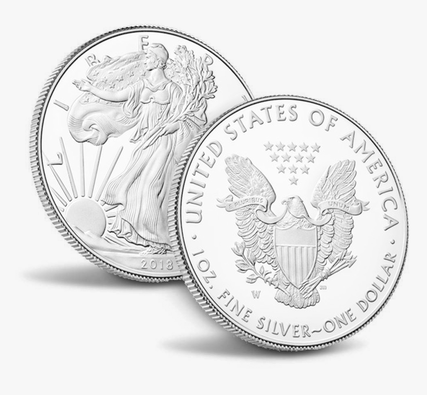 2018 1 Oz American Silver Eagle, HD Png Download