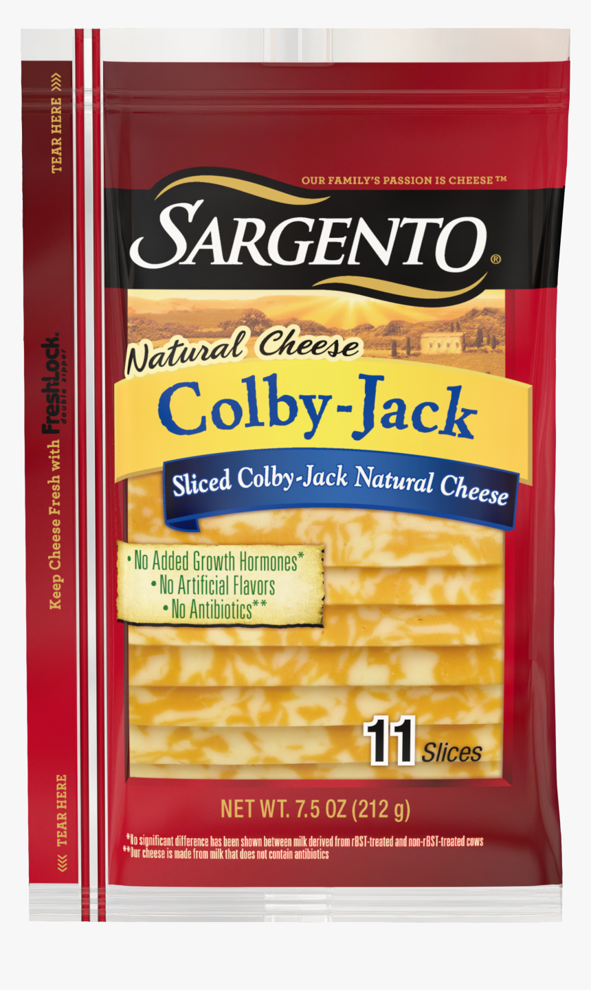 Sargento® Sliced Colby Jack Natural Cheese 
 Class, HD Png Download