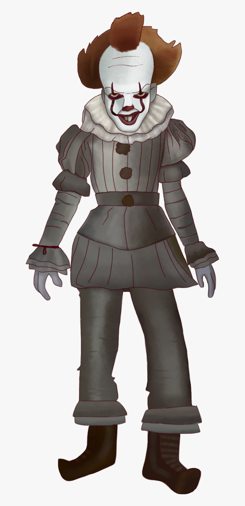 Here We Have Pennywise From The October 2017 Movie - Halloween Costume, HD Png Download