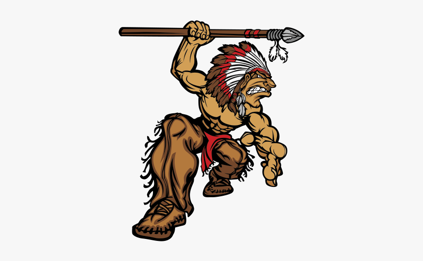 Native American Mascot Controversy Native Americans - Cartoon Native American Drawing, HD Png Download