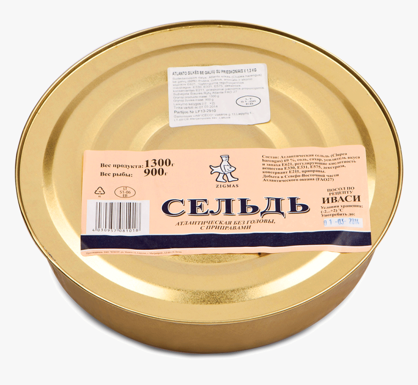 Salted Herring, Head Off - Label, HD Png Download