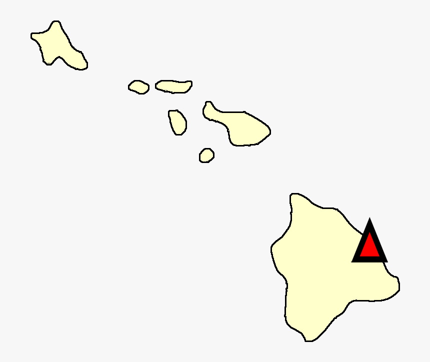 State Map Location For Hi Hilo, HD Png Download