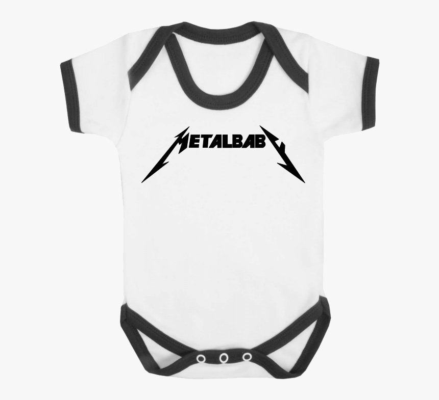 Metal Baby Contrast Trim Baby Vest - Daddy's Little Monster Baby Grow, HD Png Download