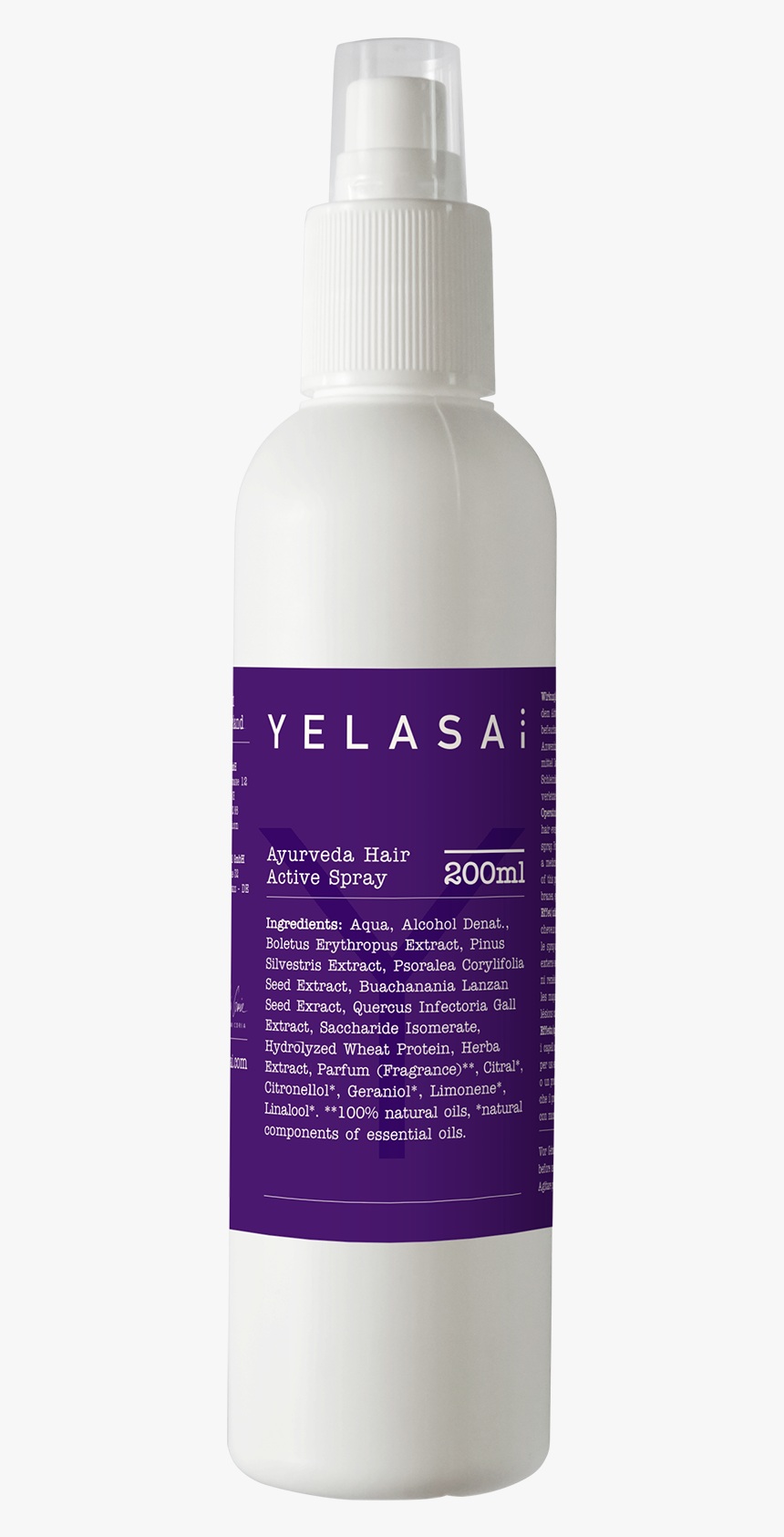 Ayurveda Hair Active Spray 200ml - Body Wash, HD Png Download