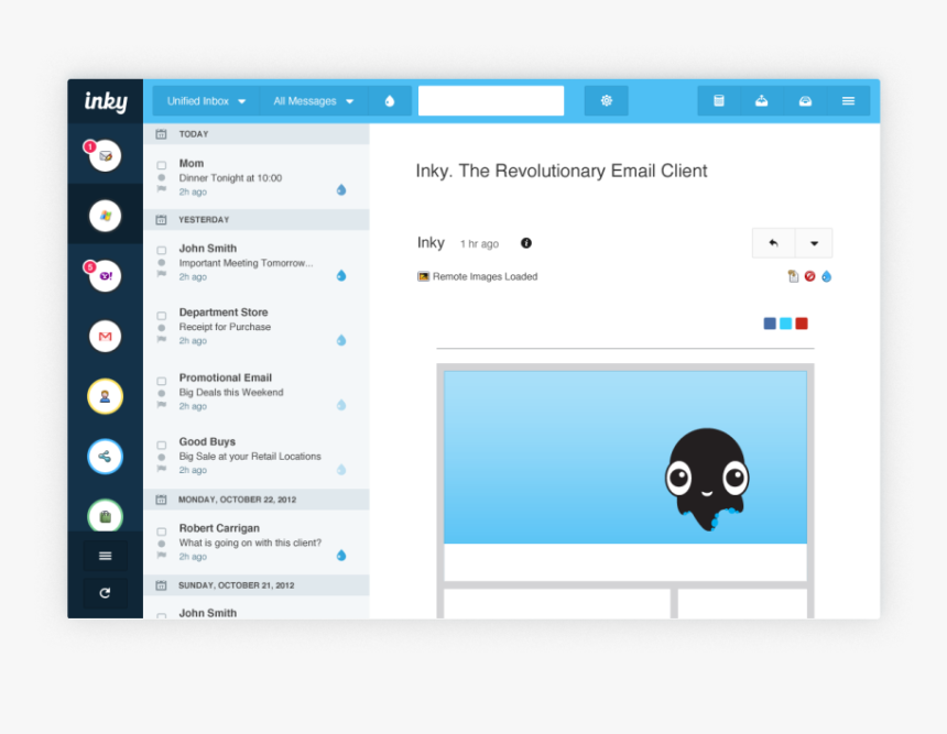 Inky Lector De Correos Tecnolgoiamaestro - Inky, HD Png Download