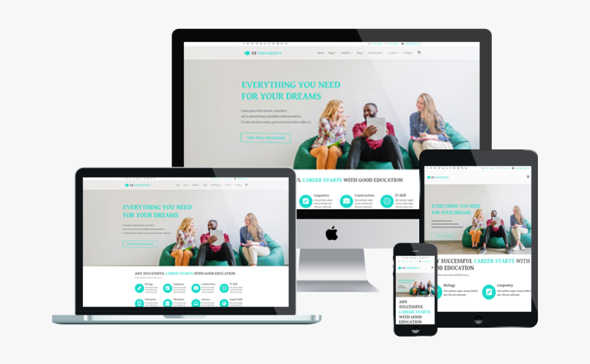 Et University Free Responsive Joomla Template - Joomla Free Templates 2019, HD Png Download