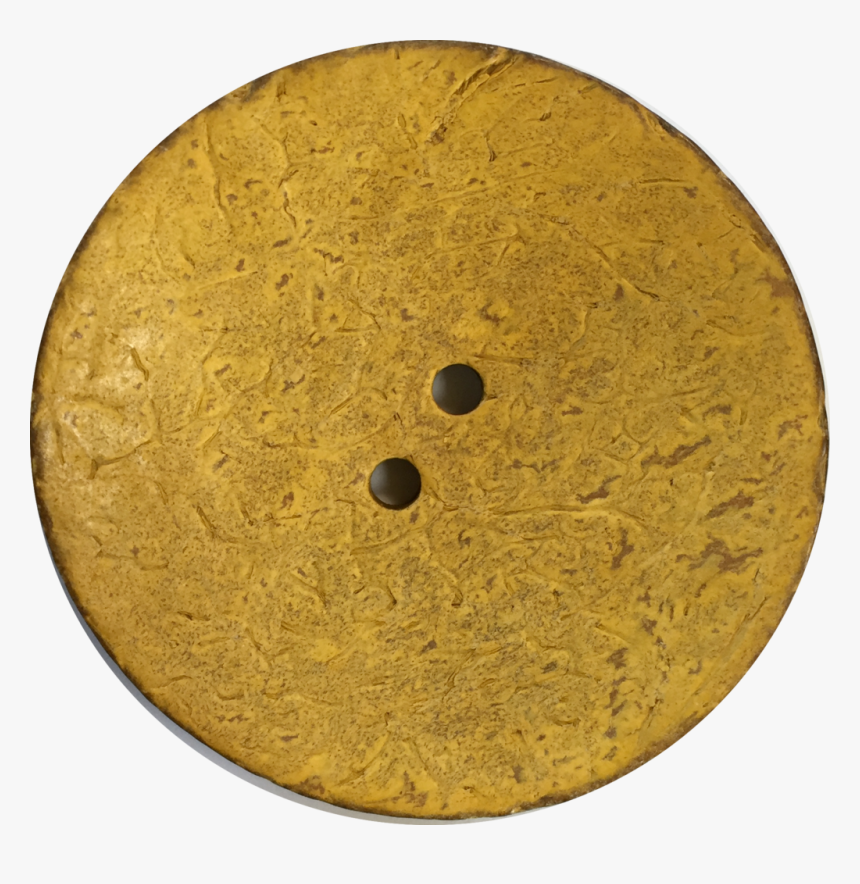 Mustard Yellow Extra Large Coconut Button Rustica - Circle, HD Png Download