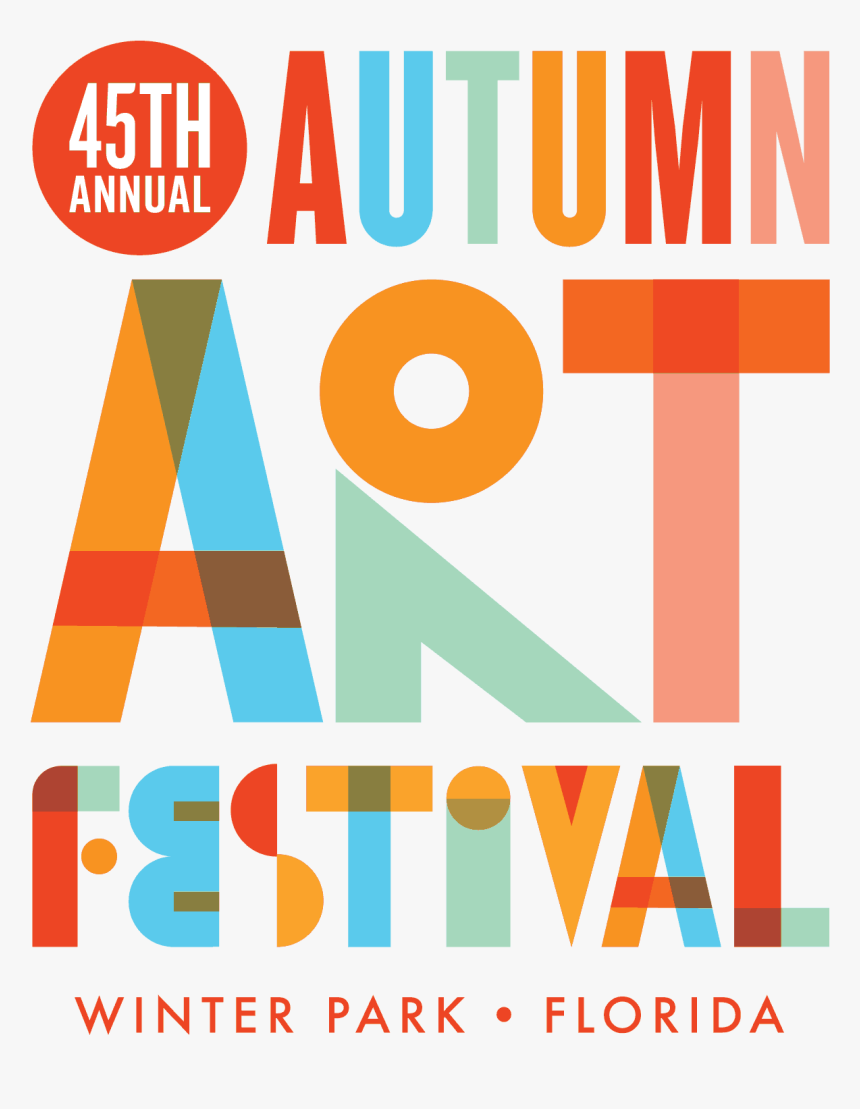 45th Annual Winter Park Autumn Art Festival Graphic Design, HD Png