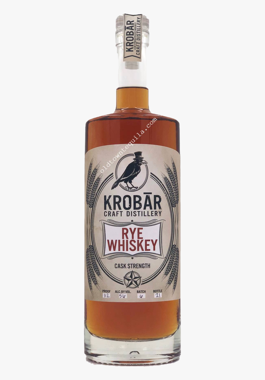 Krobar Cask Strength Rye Whiskey 112 Proof - Blended Whiskey, HD Png Download