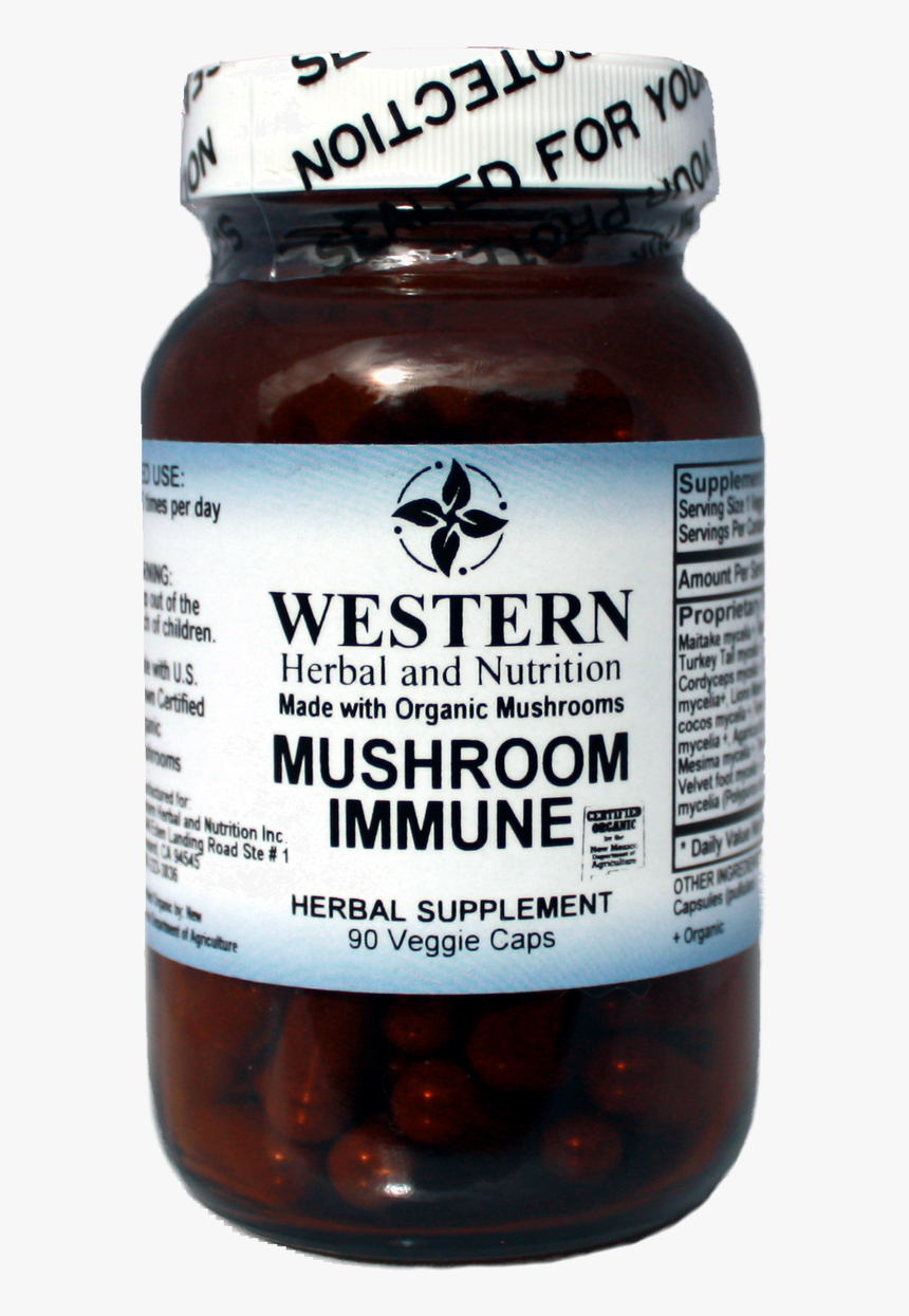 Mushroom-immune From Western Herbal And Nutrition - Strawberry, HD Png Download