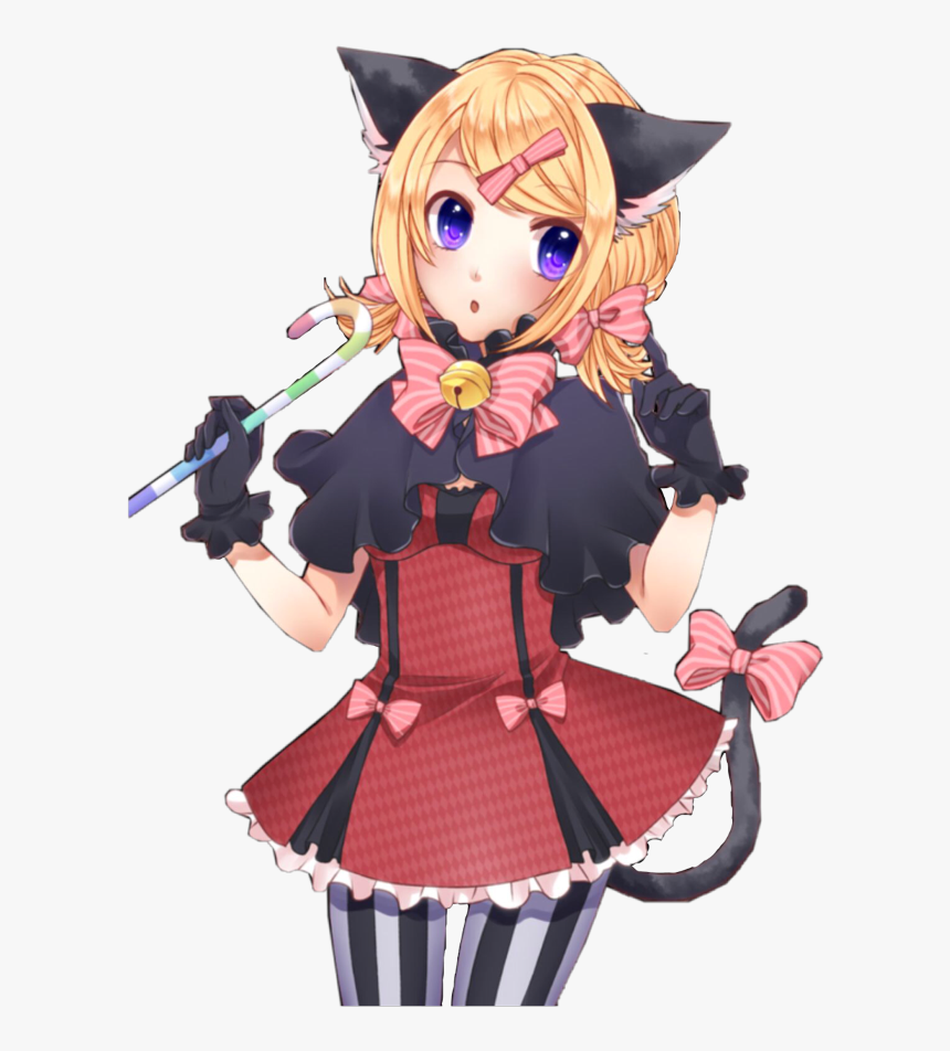 #rinkagamine #vocaloid #rin #anime #neko #animeneko - Rin Kagamine Neko Girl, HD Png Download