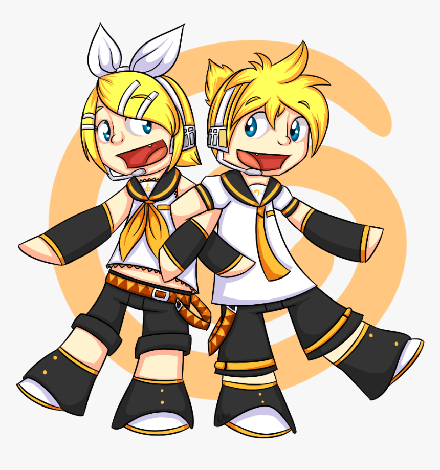 Kagamine Len And Rin - Cartoon, HD Png Download
