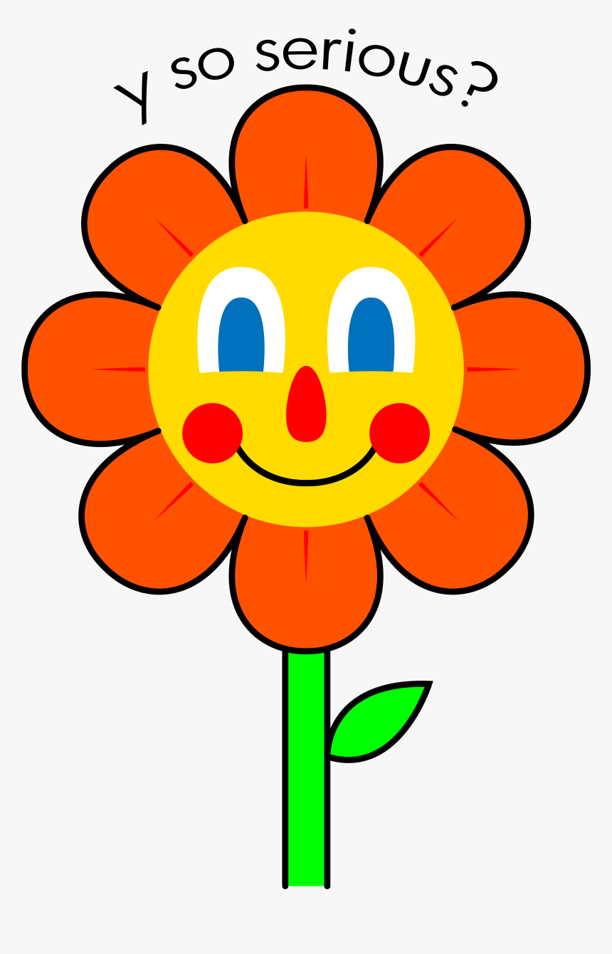 Flower Drawing Front View, HD Png Download