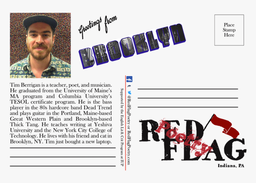 Check Out This Postcard From January Featuring Tim - Smile, HD Png Download