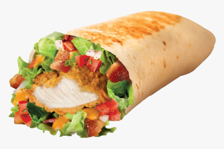 Food Wrap Transparent Background - Taco Bell Crispy Chicken Burrito, HD Png Download