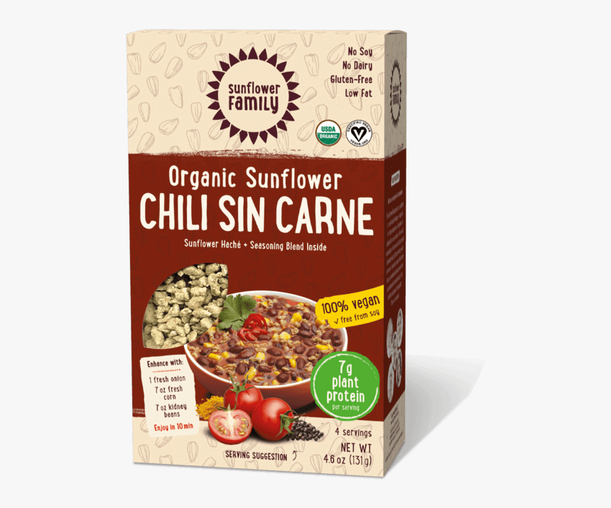Sun Vis Chili Front Shadow - Sunflower Family Chili Sin Care, HD Png Download