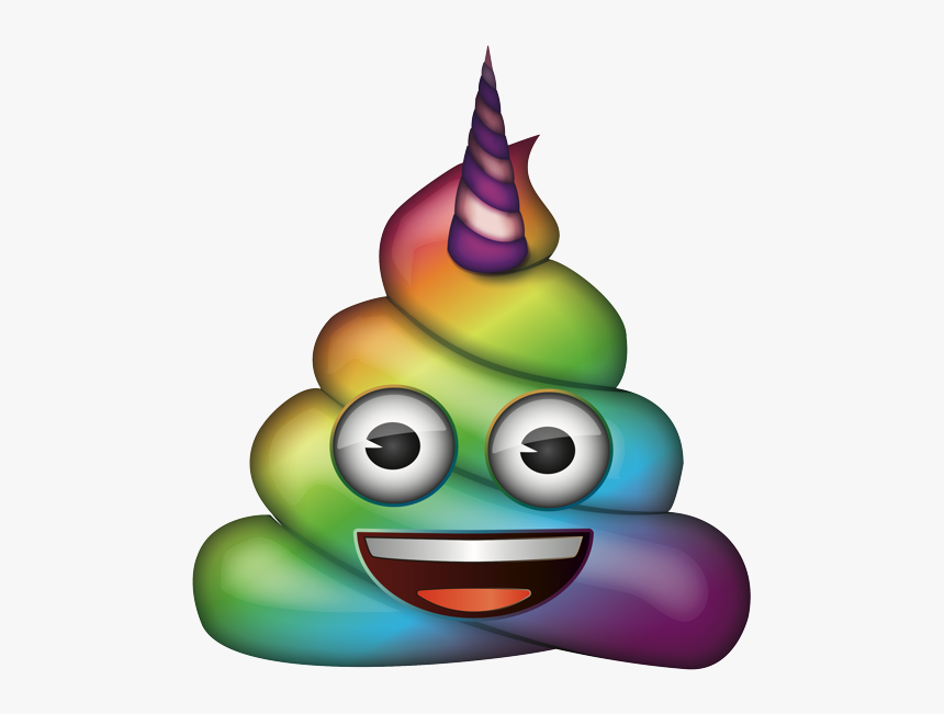 Transparent Rainbow Poop Emoji, HD Png Download