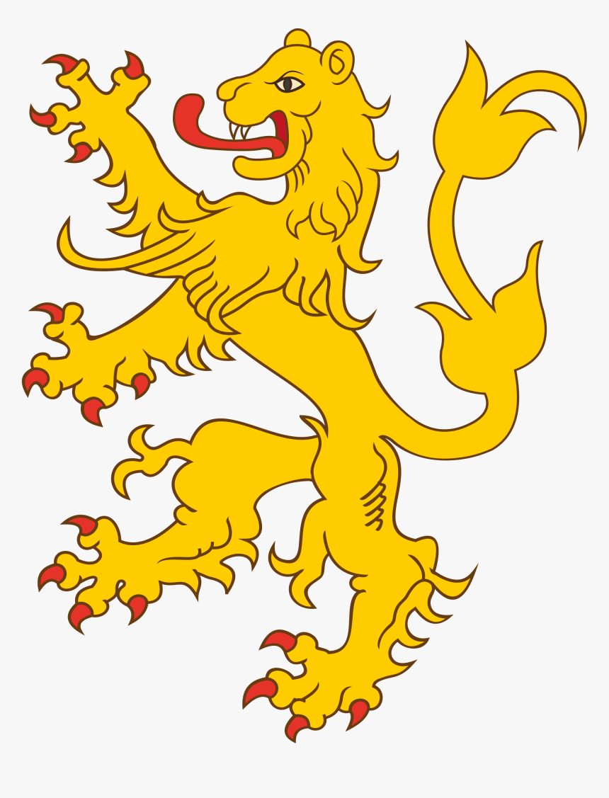 Lion Heraldry , Png Download - Heraldic Lion, Transparent Png