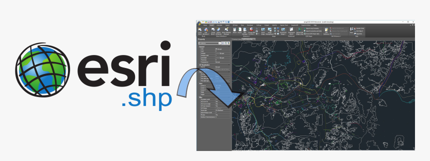 Shp Dwg Header 700 - Esri, HD Png Download