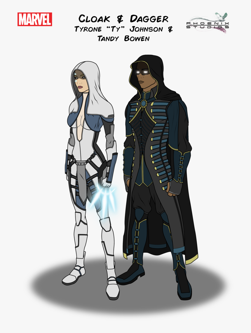 Drawing Cloaks Cloak Dagger - Cloak And Dagger Costumes Tv Show, HD Png Download