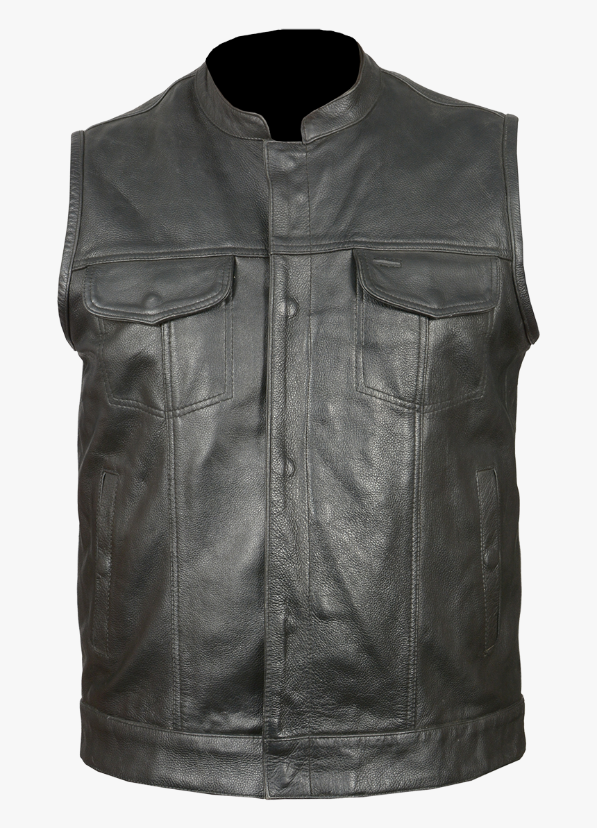 Leather Vest Mens, HD Png Download