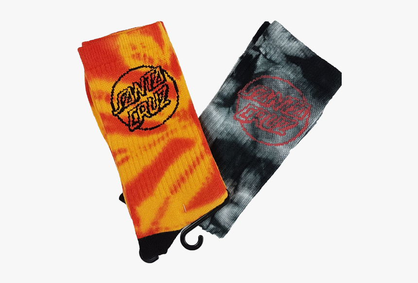 Mens Tie Dye Sock Orange/charcoal - Leather, HD Png Download