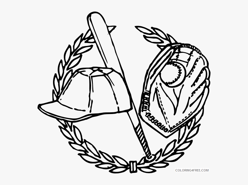 Baseball Clipart Black White, HD Png Download