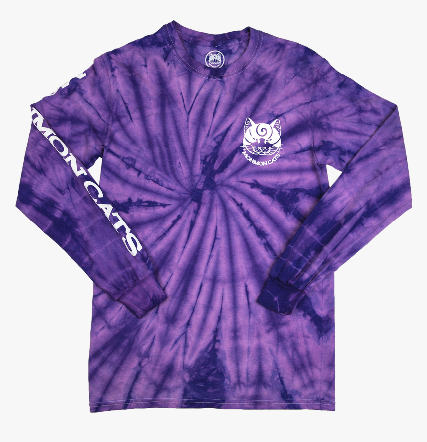 Monmoncats Tie Dye - Long-sleeved T-shirt, HD Png Download
