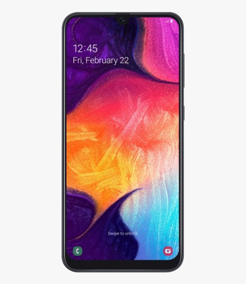 Samsung Galaxy A50 Black 6gb Ram 128gb Rom - Samsung Galaxy A50, HD Png Download