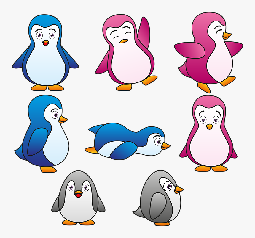 Animales En Caricatura Machos Y Hembras, HD Png Download