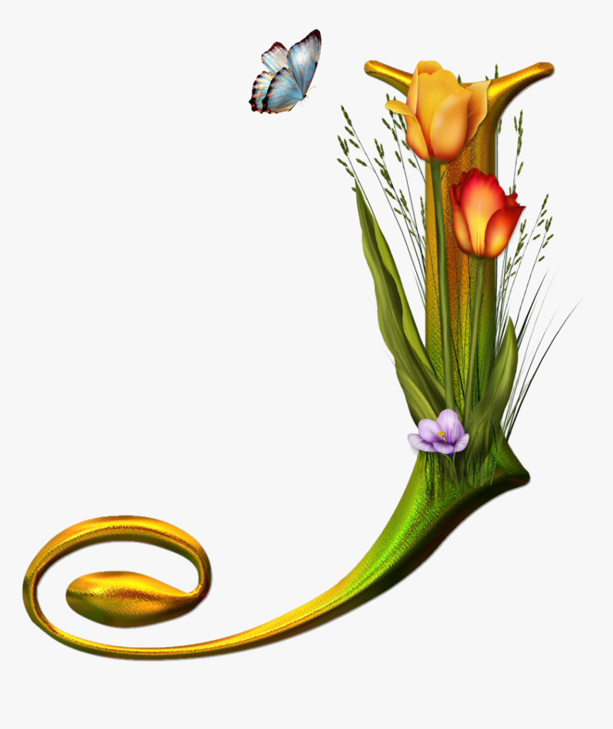 Blindada Por Deus Alfabeto Borboleta E Flores, HD Png Download