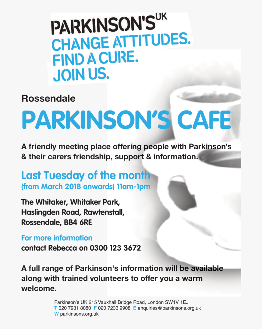 Rossendale Parkinson S Cafe, HD Png Download