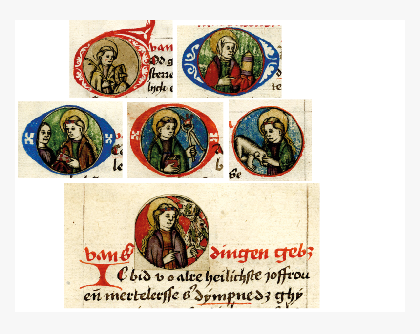 22 Engraved Roundels Representing Virgins, Some Used - Postage Stamp, HD Png Download