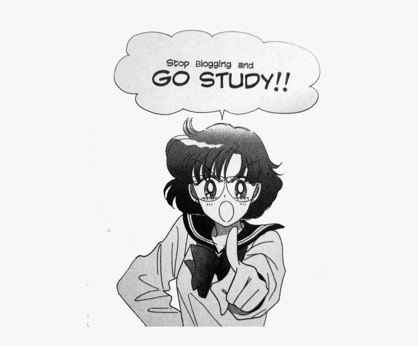 Sailor Mercury Go Study, HD Png Download