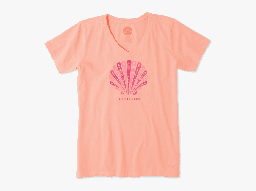 Women S Geo Shell Crusher Vee - Active Shirt, HD Png Download