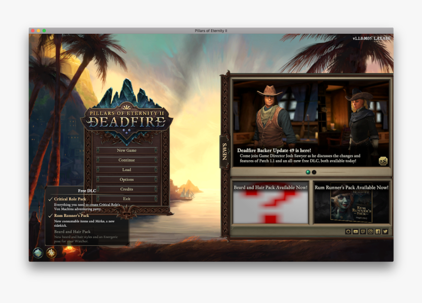 Zjl4yxw - Pillars Of Eternity 2 Dlc Menu, HD Png Download