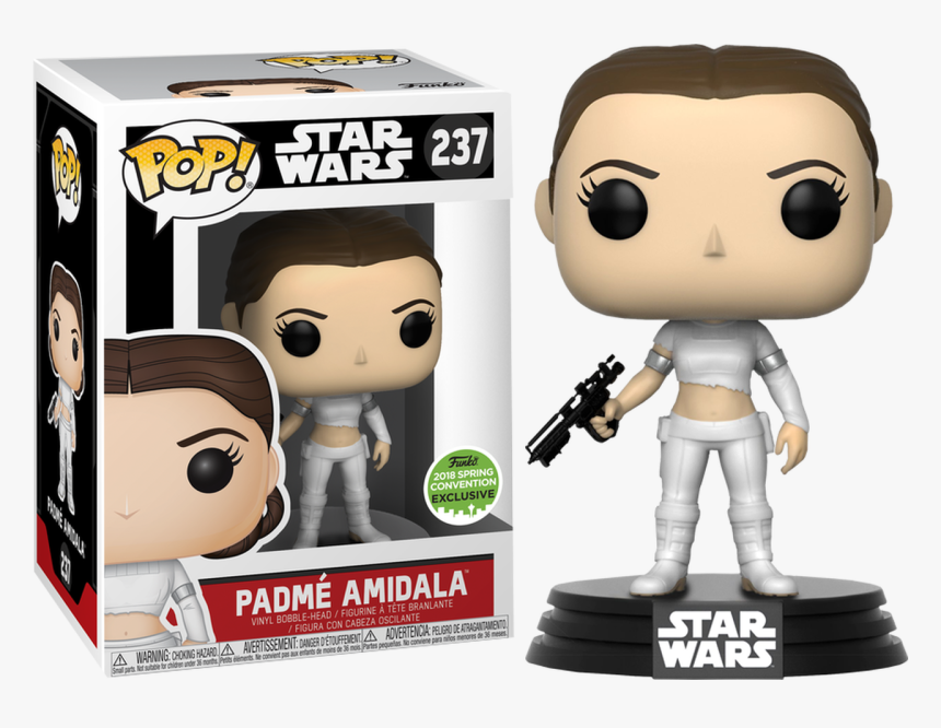 Padme Amidala Eccc 2018 Us Exclusive Pop Vinyl Figure - Padmé Amidala Funko Pop, HD Png Download
