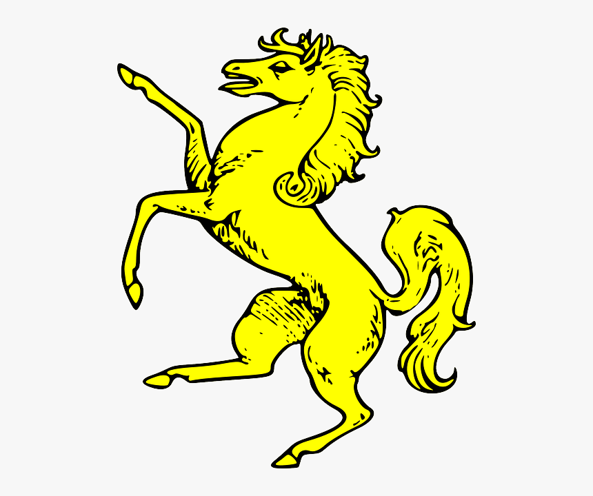 Symbol, Shield, Horse, Gold, Coat, Arms, Crest, Animal, HD Png Download