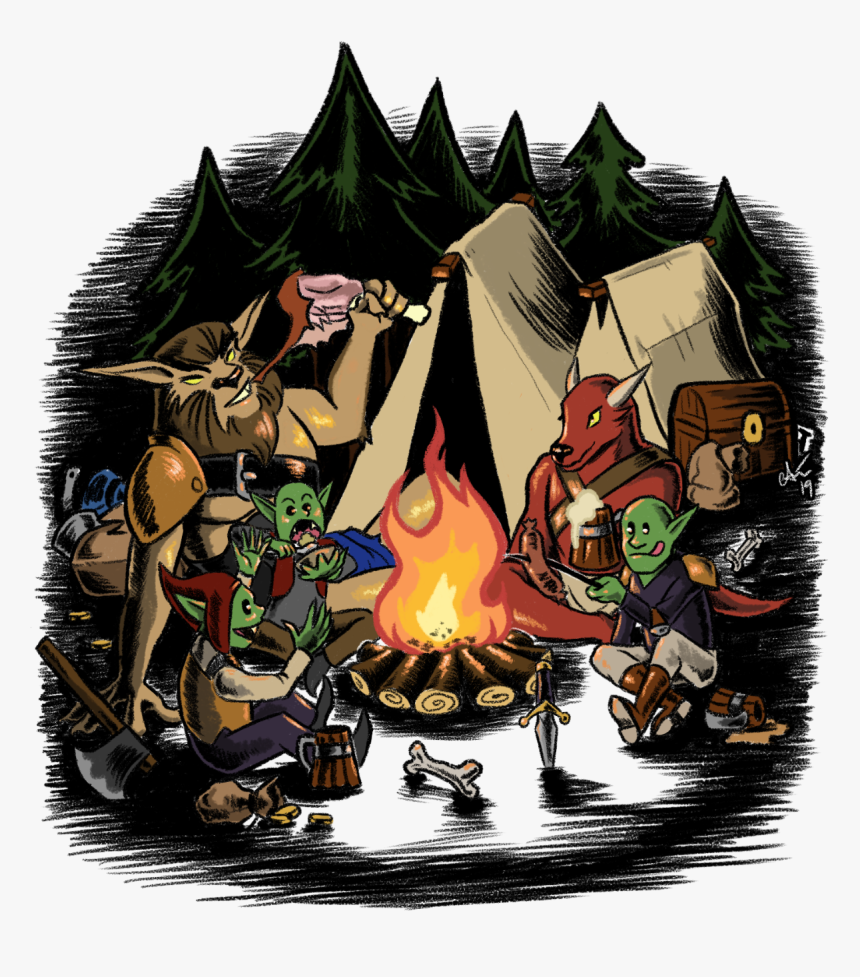 𝔊𝔬𝔟𝔩𝔦𝔫 ℭ𝔞𝔪𝔭 - Campfire, HD Png Download