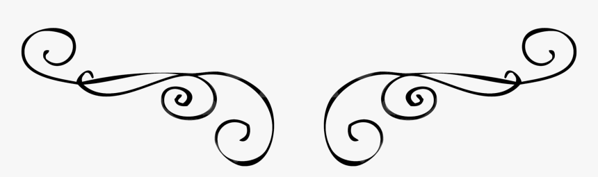 Black Flourish Png, Transparent Png