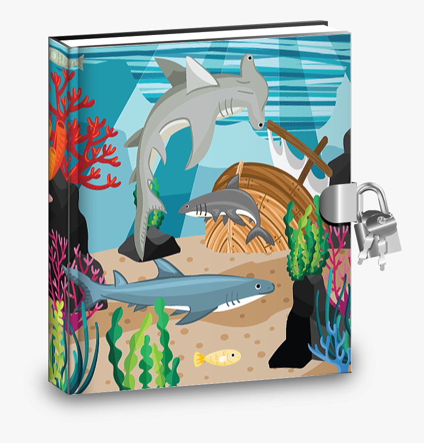 Shark Kids Diary With Lock, HD Png Download