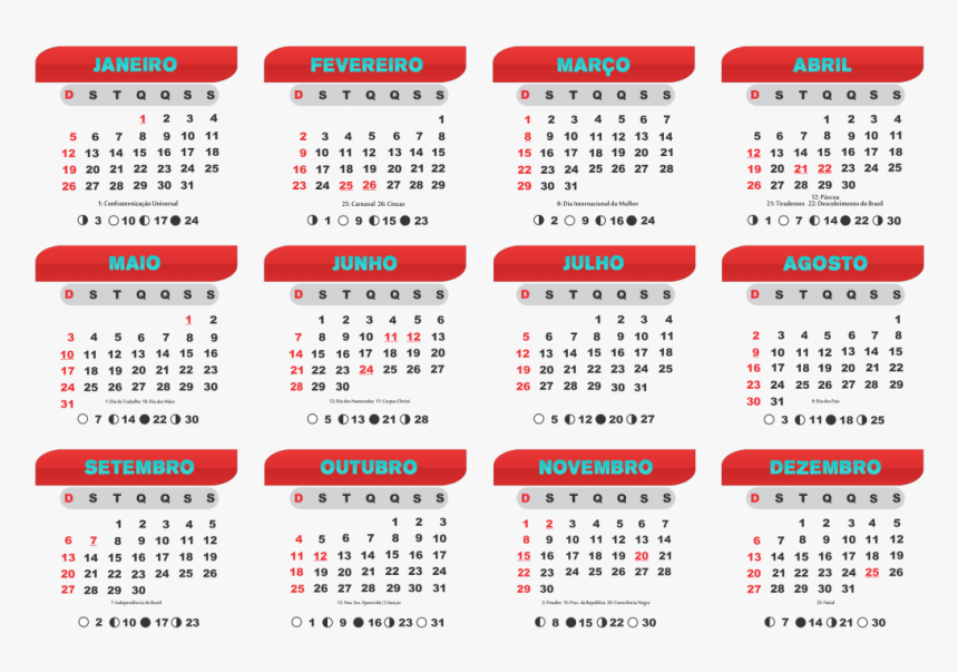 Free Printable 2020 Calendar, HD Png Download