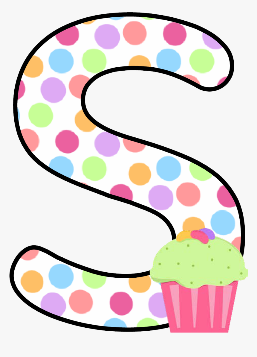 Ch B Alfabeto Cupcake - Letter S Clip Art, HD Png Download