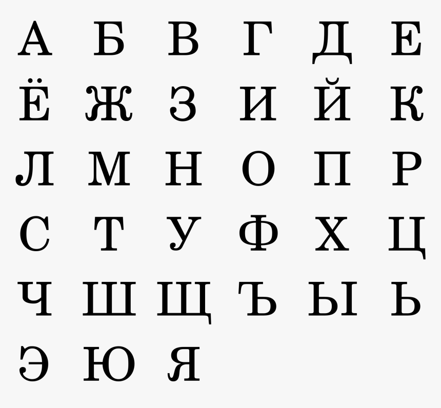 Russian Alphabet, HD Png Download