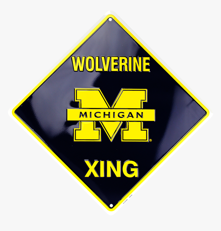 Michigan Wolverine Xing - Sign, HD Png Download