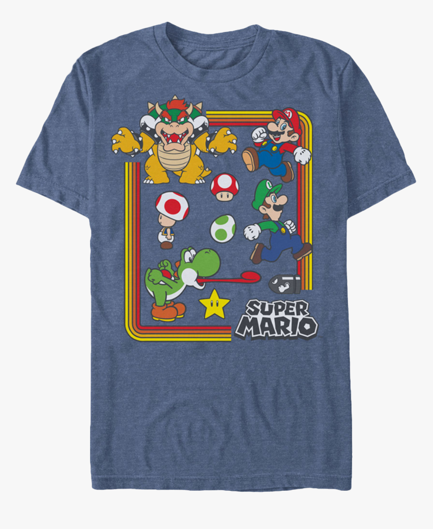 Characters Super Mario Bros - Super Mario Shirt, HD Png Download