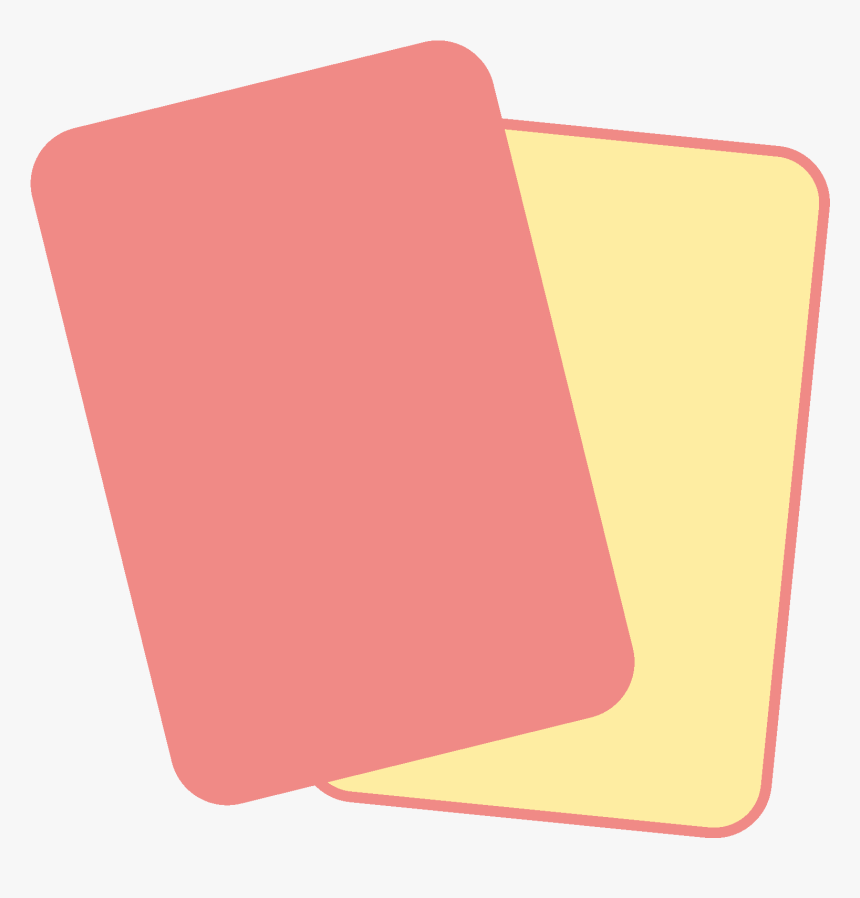 Ribbon Vector Png Free Download - Yellow And Red Card Png, Transparent Png