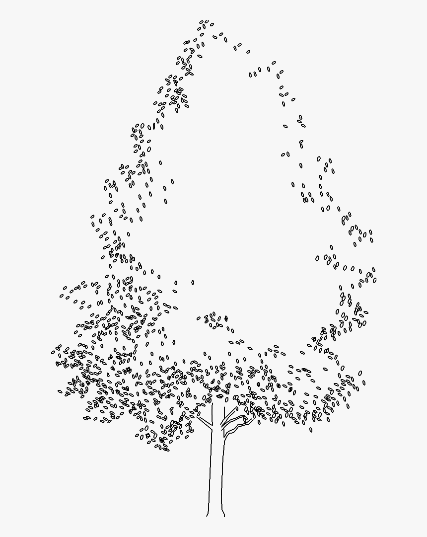Tree 1233d View 
 Class Mw 100 Mh 100 Pol Align Vertical - Drawing, HD Png Download