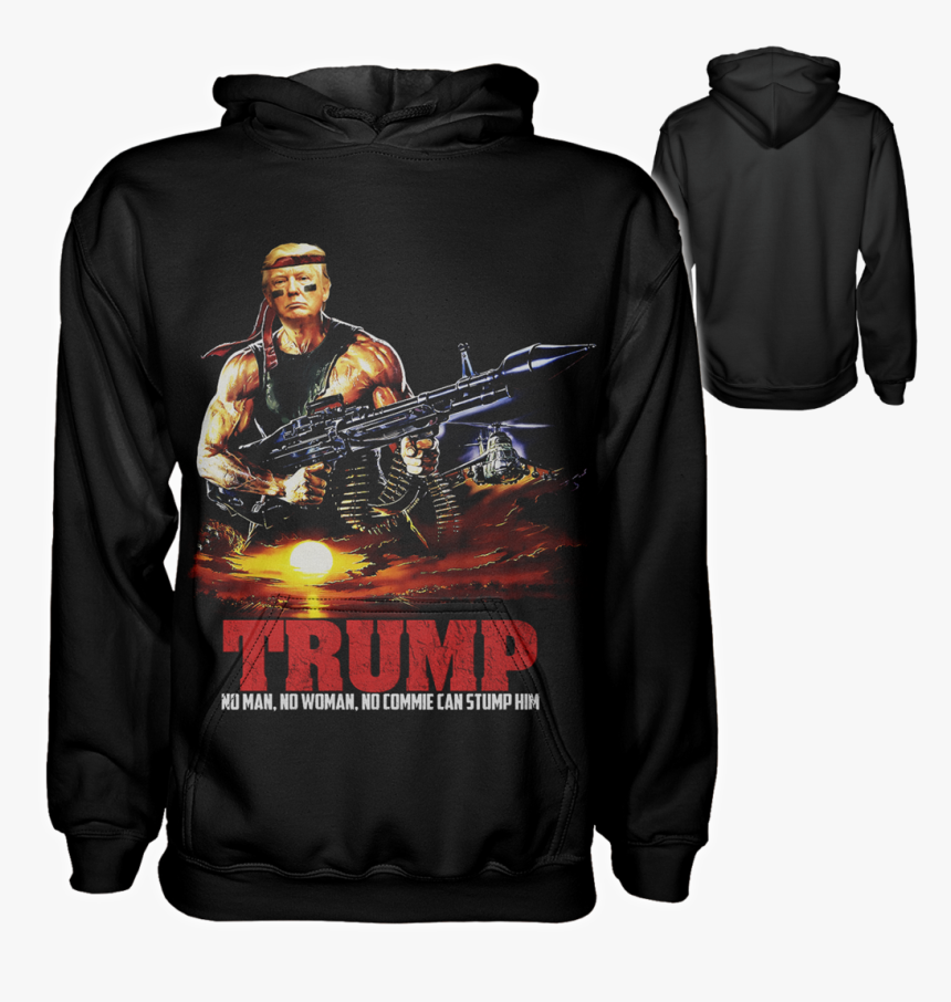 Trump Rambo Hoodie - Rambo First Blood Part Ii 1985 Poster, HD Png Download